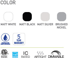 LBT-THCOB – Série de luminaires LED orientables ronds 4"