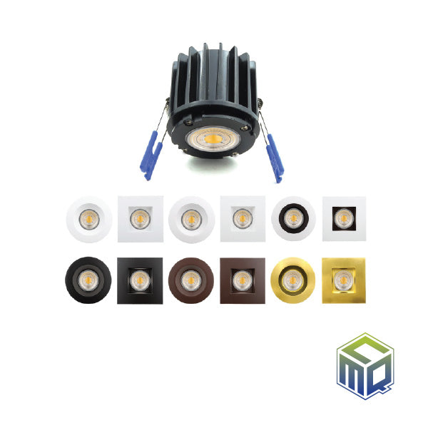 MD2-10W - Luminaire encastré DEL mince de 2 po anti-éblouissement