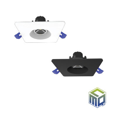 BEL3-A-S01 - Encastré DEL orientable carré de 3 po
